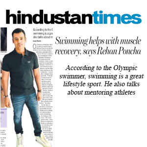 Swimming helps with muscle recovery, says Rehan Poncha