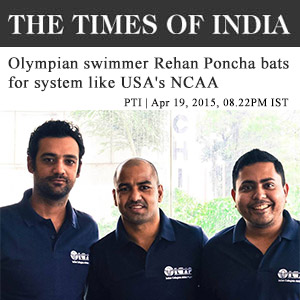 Olympian swimmer Rehan Poncha bats for system like USA's NCAA
