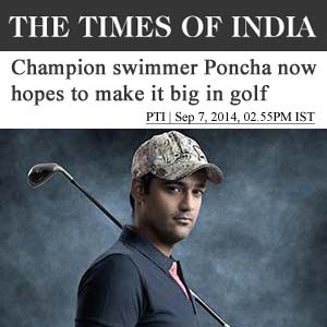 Champion Swimmer Poncha now hopes to make it big in Golf